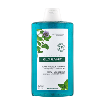 klorane shampoo detox alla menta acquatica anti-inquinamento 400ml